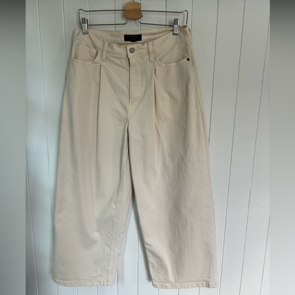 Banana Republic Factory Wide Leg Crop Jean Neutral - Picture 1 of 4